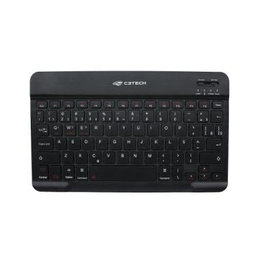 Imagem de Teclado Sem Fio Bluetooth K-BT40BK Preto Mini C3Tech - C3 Tech