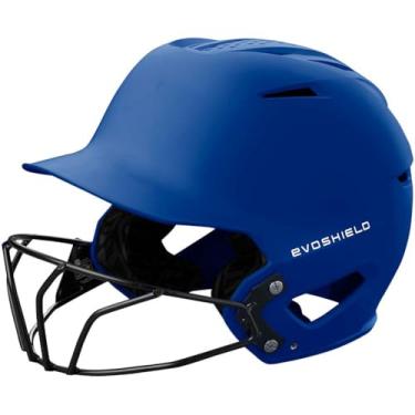 Imagem de EvoShield Capacete de rebatedor fosco XVT 2.0 com máscara facial - Royal, Grande/GG