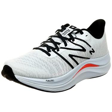 Imagem de New Balance FuelCell Propel V4 Tênis de corrida masculino, Branco/preto, 43