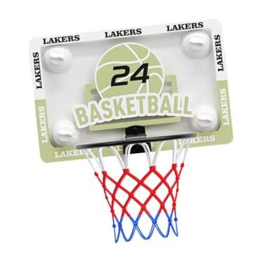 Imagem de Deevoka Cesta de basquete interna com ventosa dobrável, portátil, economiza espaço, jogos de parede, presentes para família, esportes, Pequeno