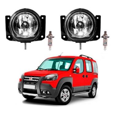 Imagem de Par Farol Milha Lampada Fiat Doblo Adventure 1.8 2011 A 2016 - Maxx Li