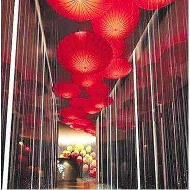 Imagem de Guarda-sol de 70 cm Tradição Clássica Oleado Decoração Dança Alça de Madeira Guarda-chuva Cultura Imaterial Vintage Guarda-chuva Feminino