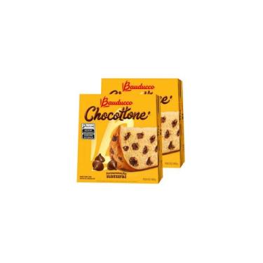 Imagem de Kit c/ 2 Chocottone Bauducco Gotas de Chocolate 908g