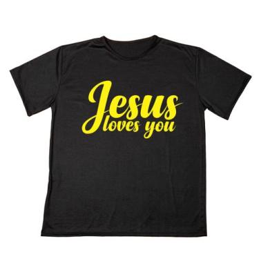 Imagem de Camisa Personalizada Frase Jesus Love   Unissex  l Ótimo Acabamento  A