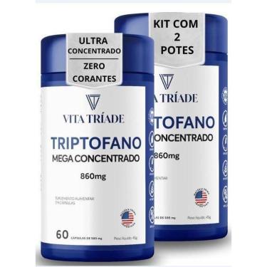 Imagem de Triptofano 860mg Mega Concentrado 120 Cápsulas Premium-Unissex