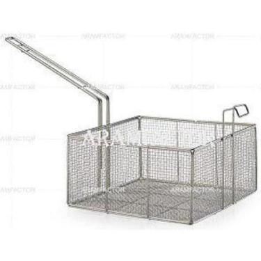 Imagem de Peneira Cesto Para Fritura Fritadeira 14X23X23 Quadrado