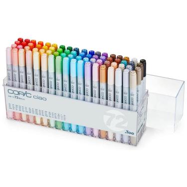 Imagem de Kit de Canetas Profissionais com Base em Pé, 72 Peças, Copic