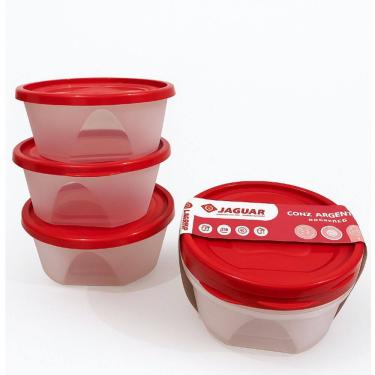 Imagem de Conjunto Com 3 Potes Redondos Argentina 740ml Jaguar