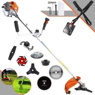 Imagem de Aparador de Grama Vulcan VR430P 2T 43cc 1,7HP 10000rpm 8 Em 1 Com Guid