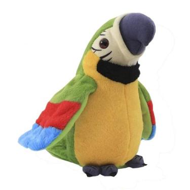 Imagem de Brinquedo de pelúcia Stuffed Animal Talking Macaw Parrot para crianças