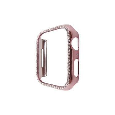 Imagem de Case Bumper Protetora Strass para AppleWatch - GCM Cases, Rosa Pink