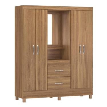 Imagem de Guarda Roupa Capelinha Lord 4 Portas Com Espelho Amendola Touch Demóbile Amendola Touch