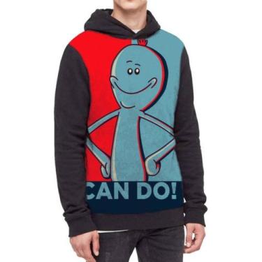 Imagem de Moletom Com Capuz Rick And Morty Full Print Ref:675 - smoke, Preto, GG
