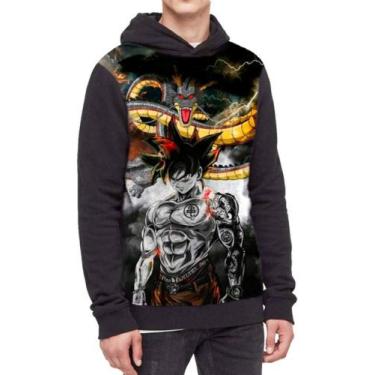 Imagem de Moletom Com Capuz Dragon Ball Ref:541 - smoke, Preto, GG