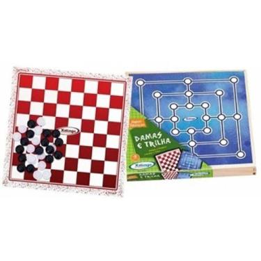 Imagem de Jogo De Damas E Trilhas Xalingo - Ref 60198, UNICO, Bege