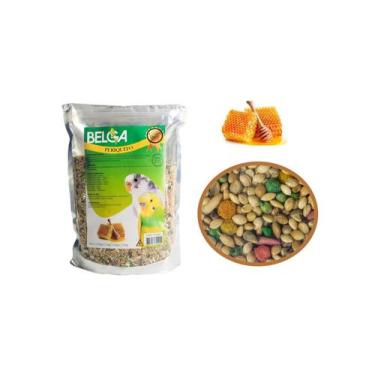 Imagem de 1 Ração Mistura para Passarinhos / Pássaro Periquitos Mel 500g - BELGA