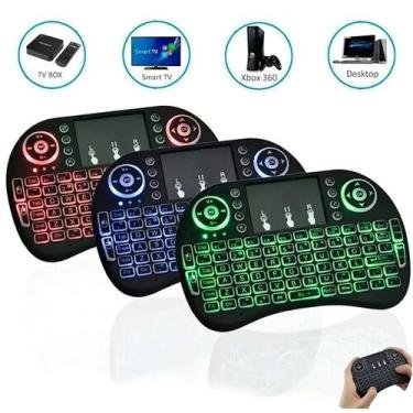 Imagem de Mini Teclado Wireless RGB Iluminado Recarregável - Rick Imports