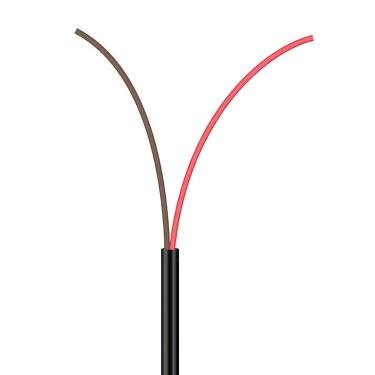 Imagem de Cabo Manga 2X26 AWG - sem Blindagem Preto - 50 Metros