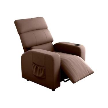 Imagem de Poltrona do Papai Reclinável com porta Copos Pulse Matrix, VELUDO MARR