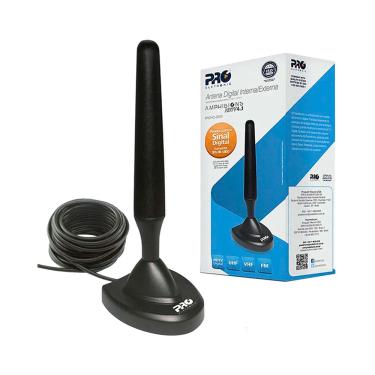 Imagem de Antena Digital Interna Proeletronic VHF/UHF PROHD-2400 OMNI Preto - AC3097