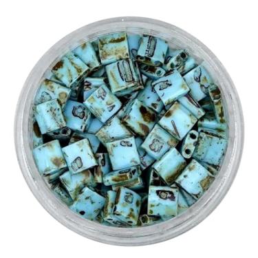 Imagem de Mack and Rex Tila Bead Mixes (Full Dirty - Picasso) – Contas Tila Completas – Cinco Tons Exuberantes de Miyuki-Crafted Beads: Granada, Cobalto, Azul-petróleo, Creme Sujo e Mussoy! – Ideal para