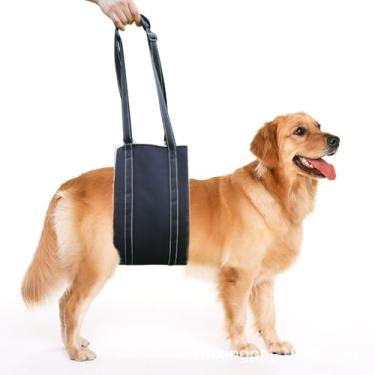 Imagem de Peitoral antipuxão para animais de estimação – Coleira auxiliar de viagem ajustável ao ar livre, colete respirável com coleira para animais de estimação pequenos e médios, tamanho G