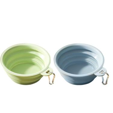 Imagem de Tigela de cachorro para gatos e cães, tigela portátil para alimentação de animais de estimação para caminhadas, estacionamento, viagens