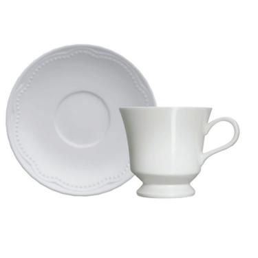 Imagem de Xícara de Chá com Pires Cottage Branca