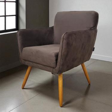Imagem de Poltrona Lorena Veludo Chocolate