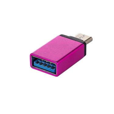 Imagem de Adaptador Usb-c 3.0 Com Função Otg - Rosa