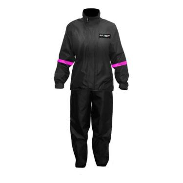 Imagem de Capa De Chuva Essence Preta Rosa Feminina  Gp Tech, Preta rosa, GG