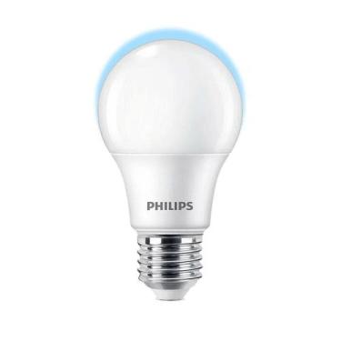 Imagem de Lâmpada Led Philips 9W bivolt luz branca fria 6500K base E27, Branca, 