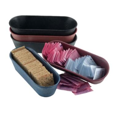 Imagem de Cesta de biscoitos e condimentos H.S. Inc HS1010-PK, 21 x 7,6 x 5 cm, polietileno, cor páprica, pode ser lavada no micro-ondas e na lava-louças, cesta comercial para bares e restaurantes, pacote com
