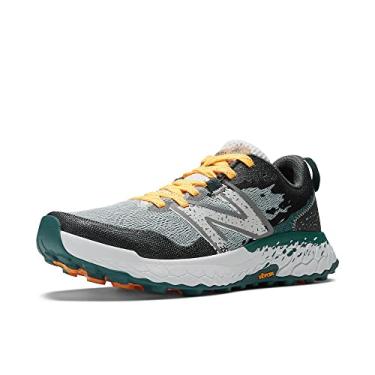 Imagem de New Balance Fresh Foam X Hierro V7 masculino, Concreto/azul-petróleo vintage/calêndula quente, 12 Wide