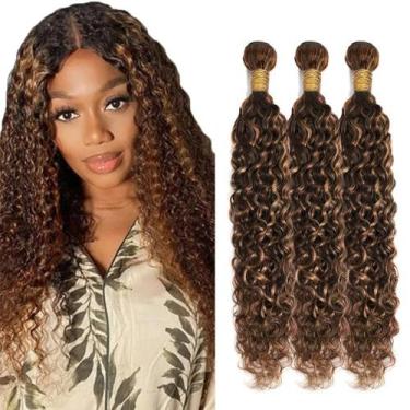 Imagem de Hair Weaves ZevPiul Water Wave 8A Brazilian Virgin Brown 3 pacotes