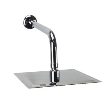 Imagem de Ducha Chuveiro Inox 304 20 Cm com Braço 35 cm de Parede - AMG Metais