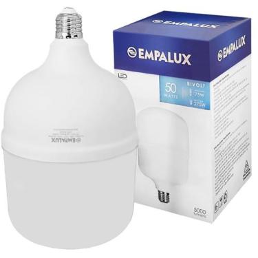Imagem de Lâmpada Bulbo Led Alta Potência 50W E27 Bivolt Frio - EMPALUX, 110V/22