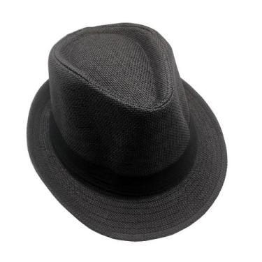 Imagem de Chapéu Panamá Aba 4cm Curta Moda Casual Masculino Feminino tamanho 58 