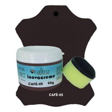 Imagem de Creme Renovador Couro Liso Inovacreme Com Esponja 60g. - Scaltro, Café
