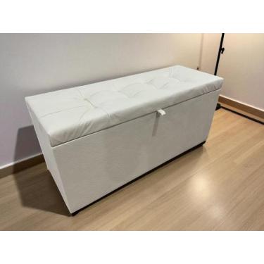 Imagem de Puff baú 1 metro decorativo com dobradiça com pistão á gás diversas co