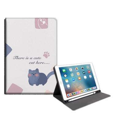 Imagem de Yzlvigrous Capa para ipad Mini 6 Gen 2021/ipad Mini 7 Gen 2024, Capa Fina de Suporte PU de 8.3 Polegadas com Despertar/sono Automático, Visualização em Vários Ângulos