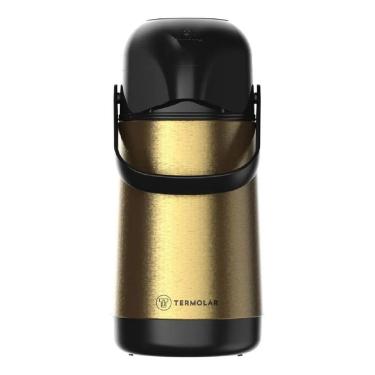 Imagem de Garrafa Termica Lumina Dourada Em Inox 500Ml Termolar Cor Do