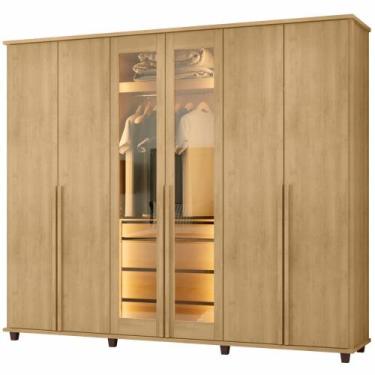 Imagem de Guarda Roupa de Casal RV Móveis Bélgica 06 portas sendo 02 portas de v