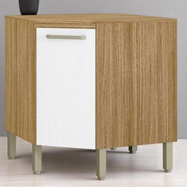 Imagem de Balcão P/ Canto Obliquo C/ Tampo Freijó Supremo