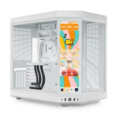 Imagem de Gabinete Y70 Touch 14.9 Infinite Branco Mid Tower With 3 Tgw And  60hz Display Cs-hyte-y70tti-ww