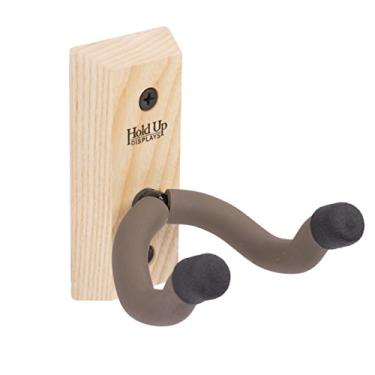 Imagem de Hold Up Displays - Suporte de parede vertical para arma de armazenamento e rifle segura com segurança arma de fogo e arco - Madeira de lei de freixo real colhida em Wisconsin - HD01-A - Feito nos EUA