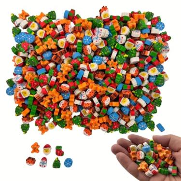 Imagem de 300 peças de mini borrachas a granel para sala de aula, lembrancinha de festa, casa, escola, trabalho, sala de aula, prêmios, presentes (Natal)