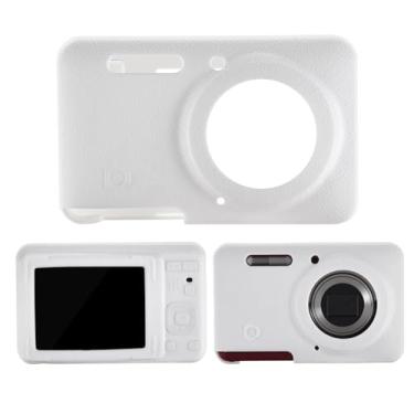 Imagem de KECHICHENGYUN Capa de silicone para câmera Kodak PIXPRO FZ55, capa de silicone à prova de choque - Capa fina e protetora (4 cores) para câmera digital FZ55 (branca)