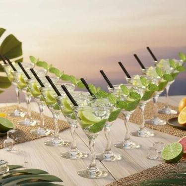 Imagem de Jogo de Taças de Vidro Twister Martini para Drink 225ml, 12 pcs Ruvolo