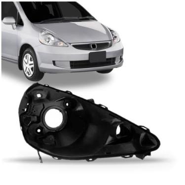 Imagem de Carcaça Farol Honda Fit Ano 2003 A 2008 - SP ACESSÓRIOS, Direito